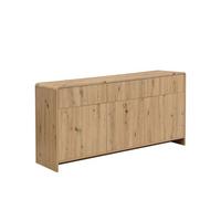 SIDEBOARD CALELLA, MDF, in Eichenoptik, 155,2 x 40 x 76 cm - Hellbraun/Braun, Holzwerkstoff (155.2/76/40cm) - KADIMA DESIGN