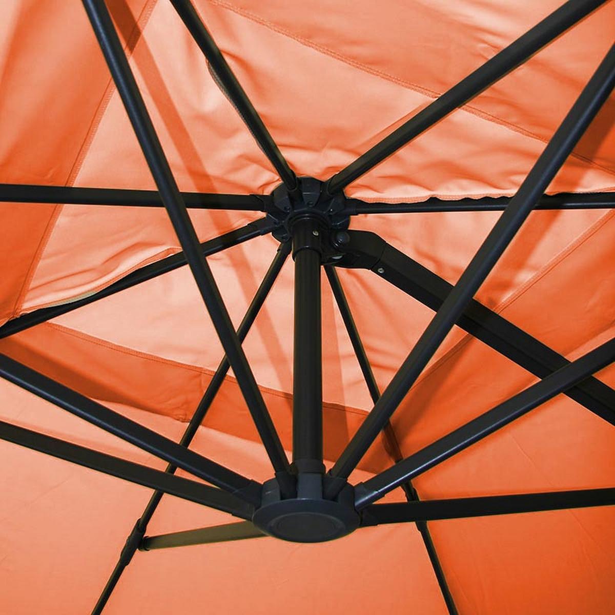 AMPELSCHIRM Orange 300/400 cm - Orange, Textil (400/300cm) - MCW