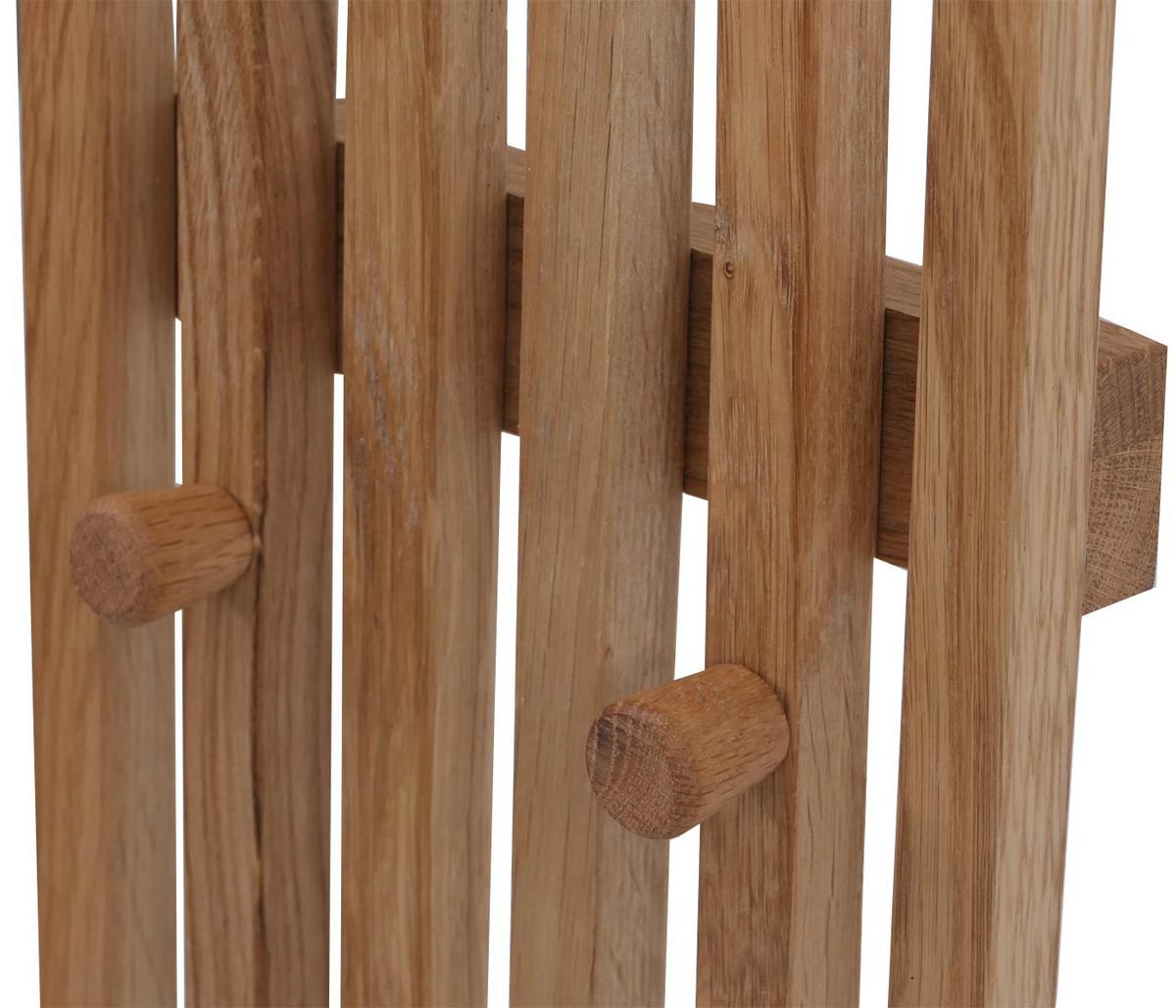 GARDEROBENPANEEL Eiche Dekor - Eiche Wotan, Holz (21/120/6cm) - MCW