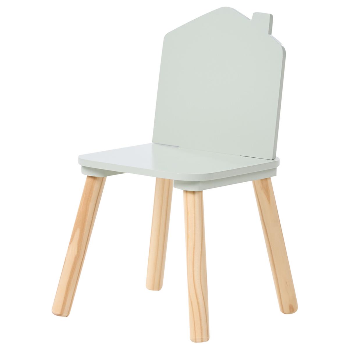 KINDERTISCH mit Stühlen Hellgrün Quilpie - Hellbraun, Holzwerkstoff (59/59/61cm) - Beliani