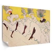 POSTER - 84x59 cm (A1) - Henri de Toulouse-Lautrec - Mademoiselles Truppe - Gelb, Textil (84/59.4/0.1cm) - TULUP