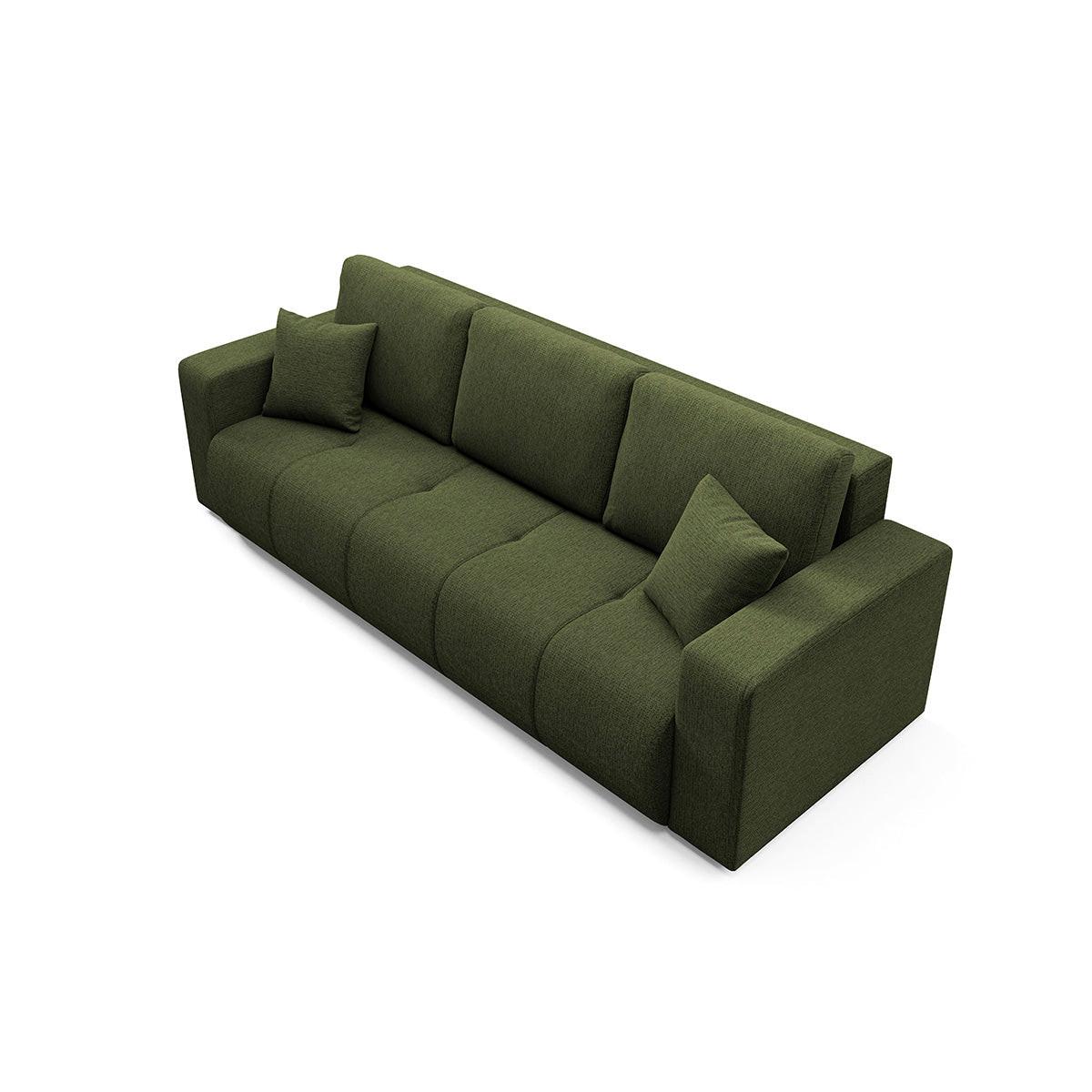 SOFA Vasco 3 Sitzplätze Grün - Grün, Holz (244/86/92cm) - Petits-meubles
