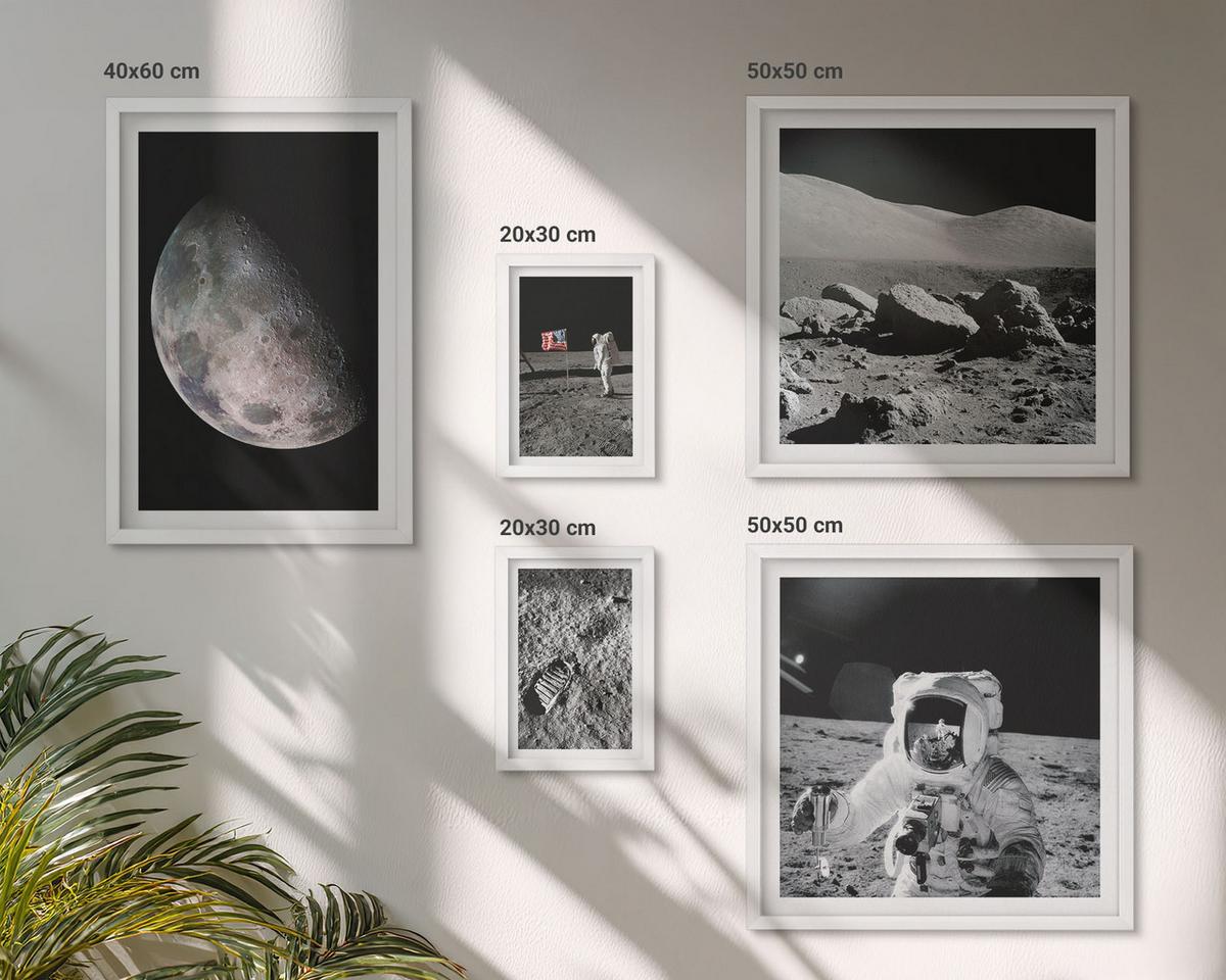 BILDER SET 5er Set - 50x50 cm & 20x30 cm & 40x60 cm Weißer Rahmen - Gemälde von Zitronenbäumen - Weiß, Kunststoff (40/60cm) - TULUP