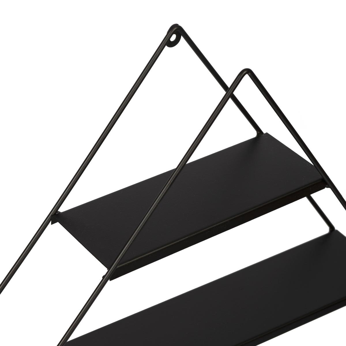 WANDREGAL Polvijärvi - Schwarz, Metall (50/66/9cm) - [en.casa]