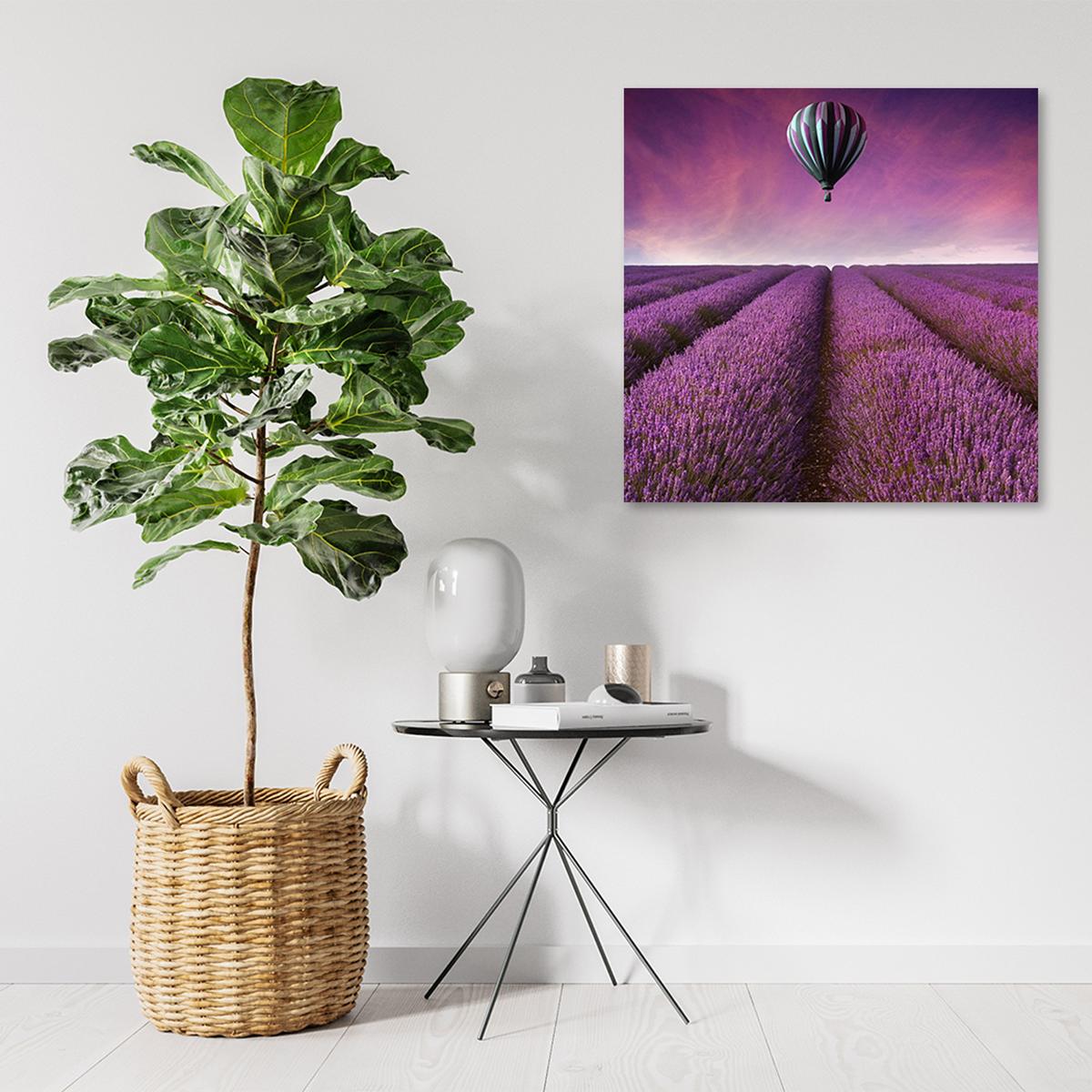 WANDBILD landschaften lila - Lila, Textil (30/30cm) - Feeby