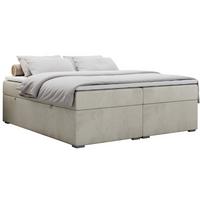 BOXBETT BESS 200/200 Beige Velvet - H3 - Beige, Holz/Textil (200/200cm) - MKS