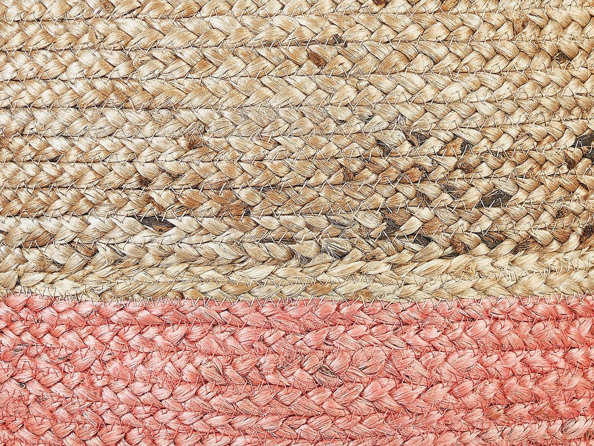 POUF Duki 50/50/40 cm - Naturfarben, Naturmaterialien (50/40/50cm) - Beliani