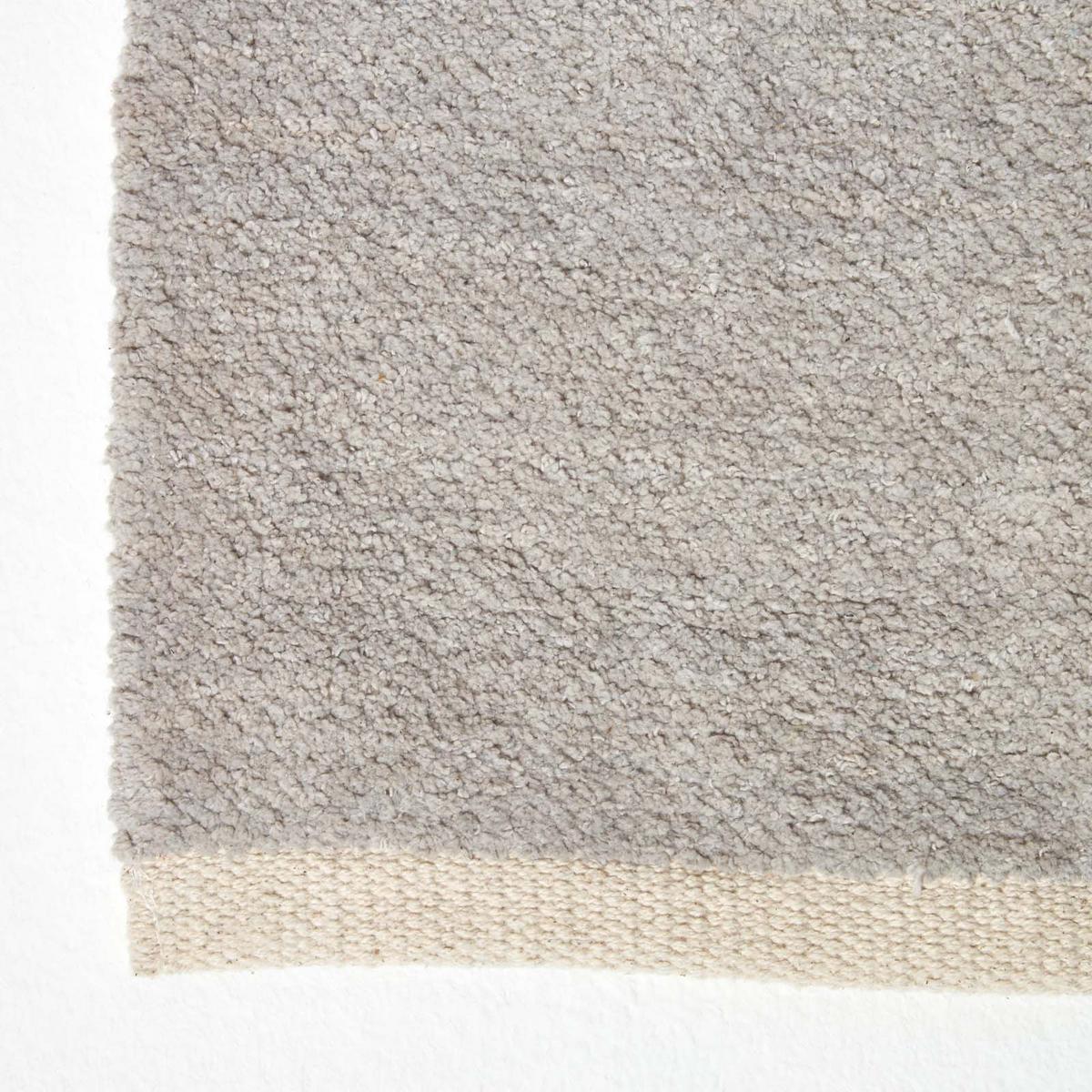 HANDWEBTEPPICH-LÄUFER Chenille 66/200 cm - Hellgrau, Textil (66/200cm) - Homescapes