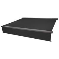 KASSETTEN-MARKISE VOLANT AUSFAHRBAR Anthrazit, Grau - Anthrazit/Grau, Textil (400/15/300cm) - MCW