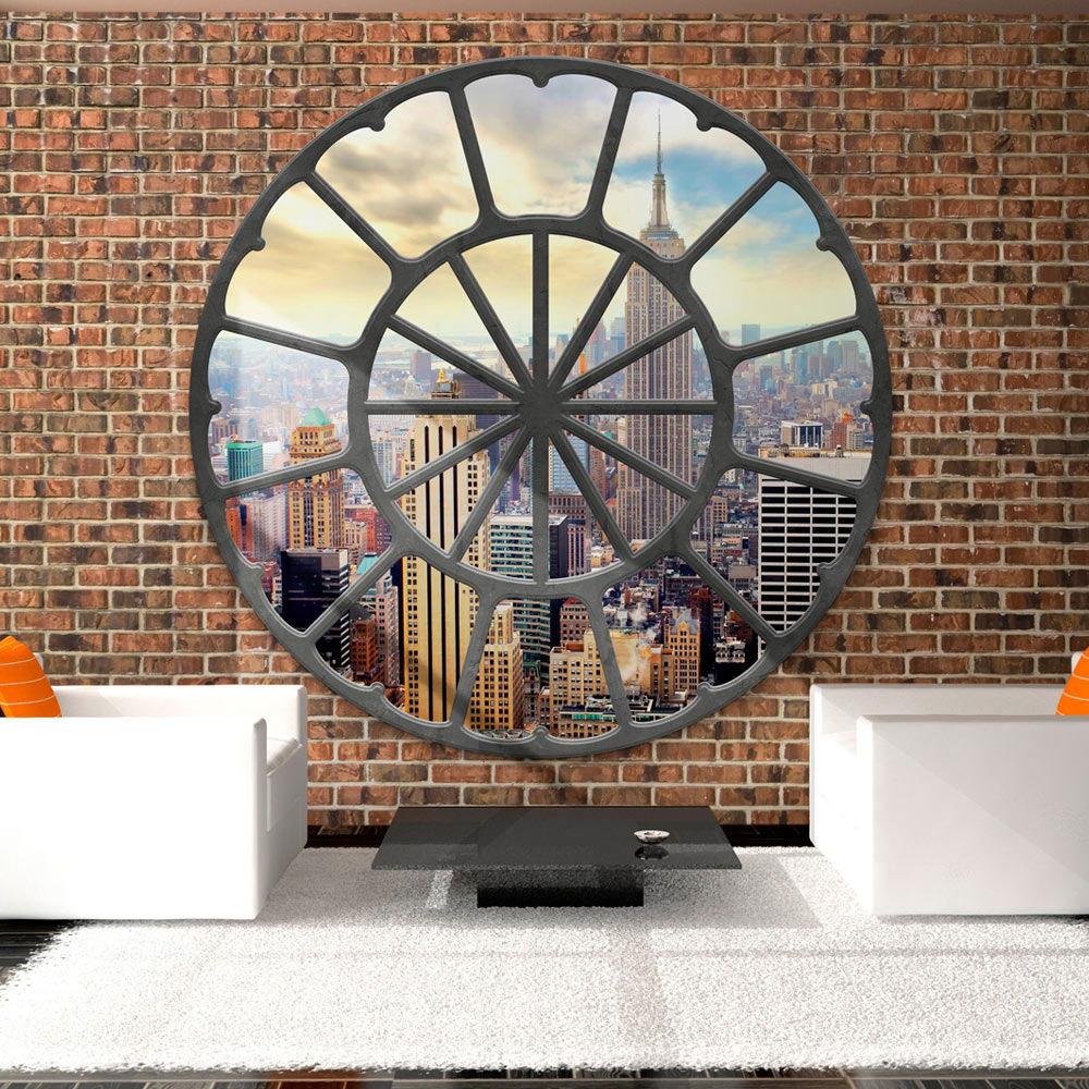 SELBSTKLEBENDE FOTOTAPETE 98/70 cm - Beige/Kupferfarben, Kunststoff/Textil (98/1cm) - KUNSTLOFT