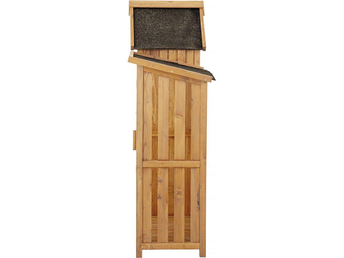 GARTENSCHRANK - GARTENTRUHE noé Braun - Braun, Holz (57/170/136cm) - Habitat Garten