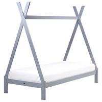 KINDERBETT 90x200 cm Grau Devay - Grau, Holz (90/200cm) - Beliani