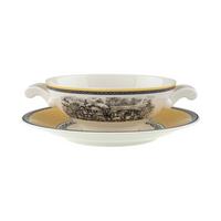SUPPENTASSE MIT UNTERTASSE Audun Ferme bunt 400 ml - Multicolor, Keramik (0.4L) - Villeroy & Boch