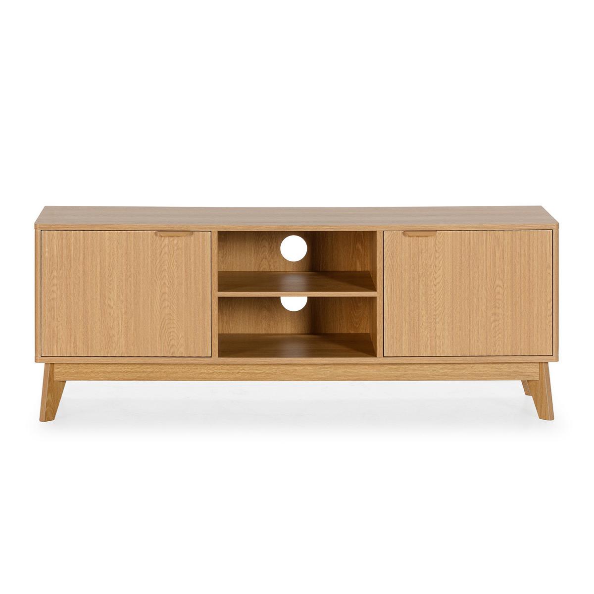 TV-ELEMENT Oporto 2 türen Eichenfarbe - Honigeiche, Holzwerkstoff (130/50/40cm) - VS Venta-stock