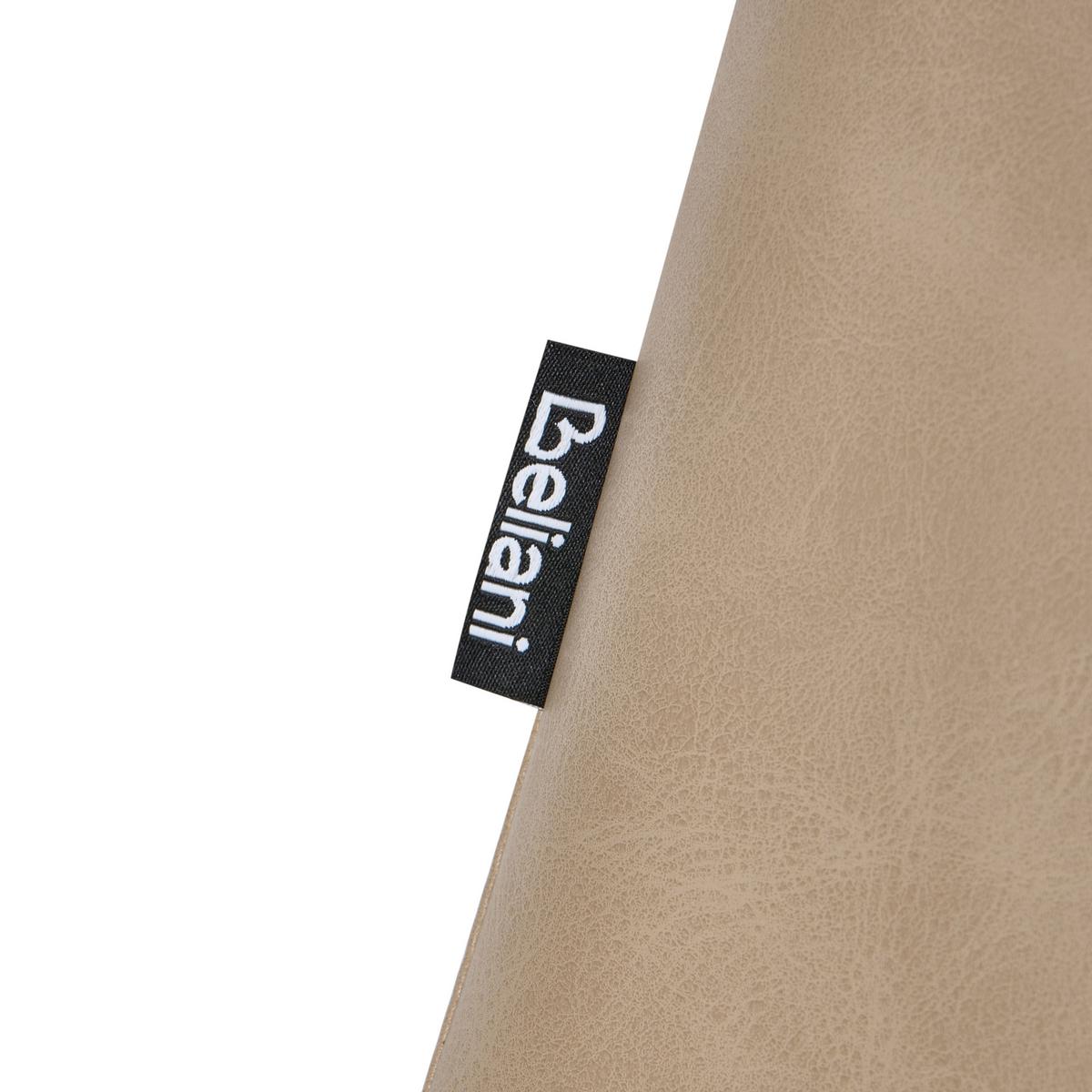 ESSZIMMERSTUHL 2er-Set Kunstleder Beige Melrose - Beige, Kunststoff (51/85/58cm) - Beliani