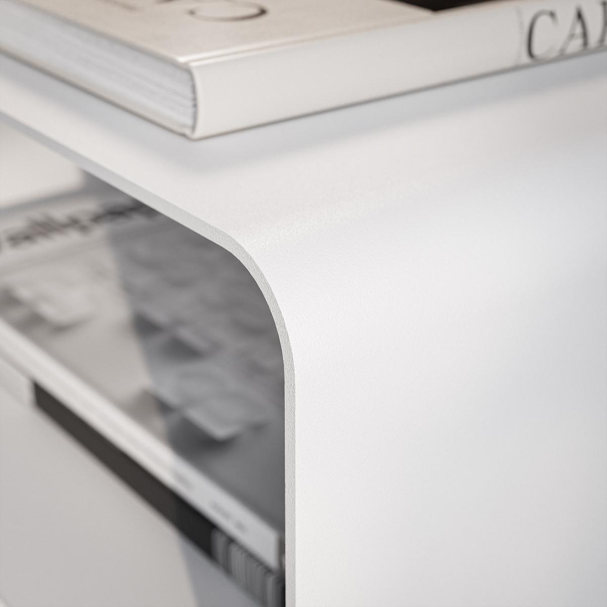 NACHTSCHRANK LANA 45/35/50 cm Weiß - Weiß, Metall (45/50/35cm) - Idohome