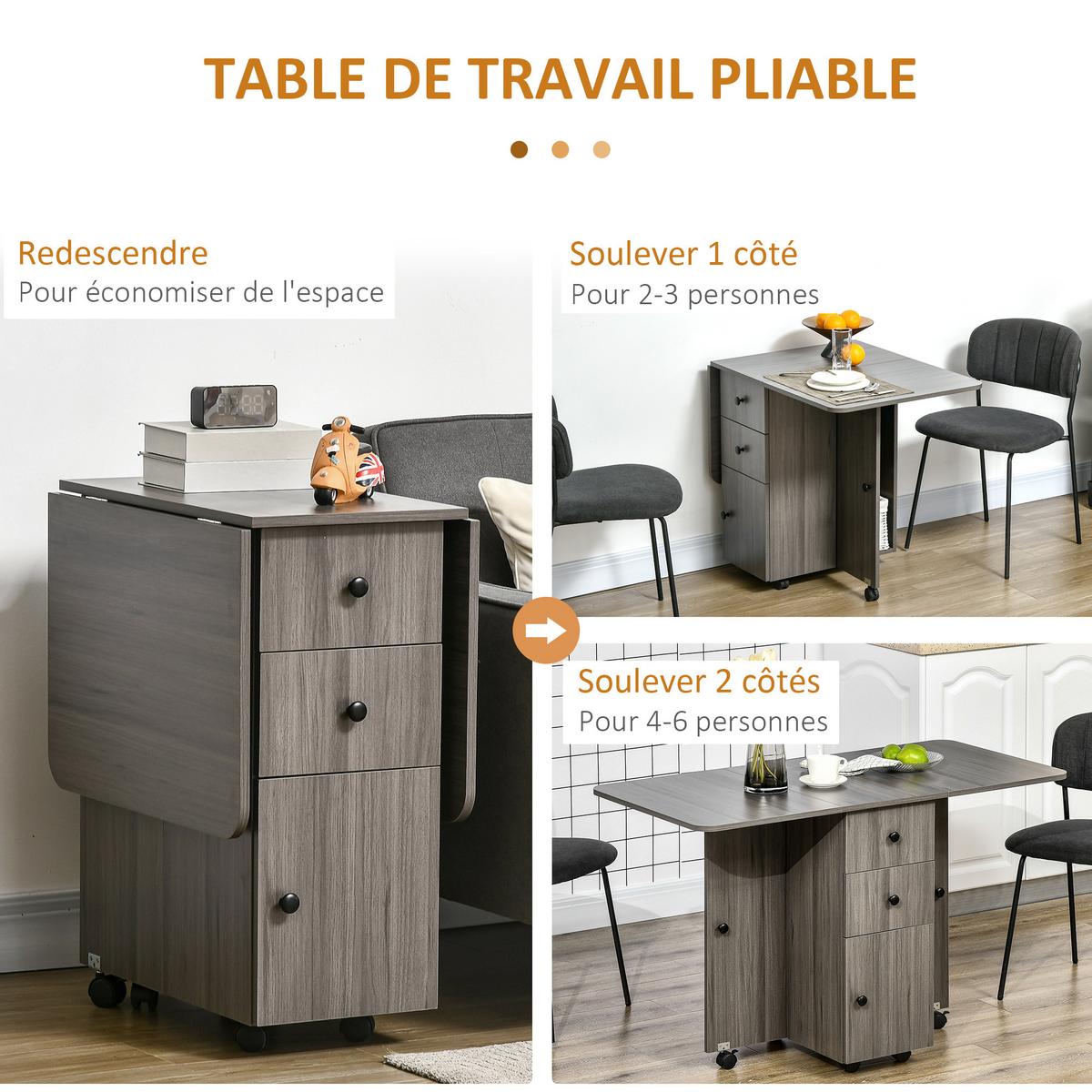 ESSTISCH Oryvin 120/60/76.5 cm - Grau, Holz (120/60/76.5cm) - ZMH