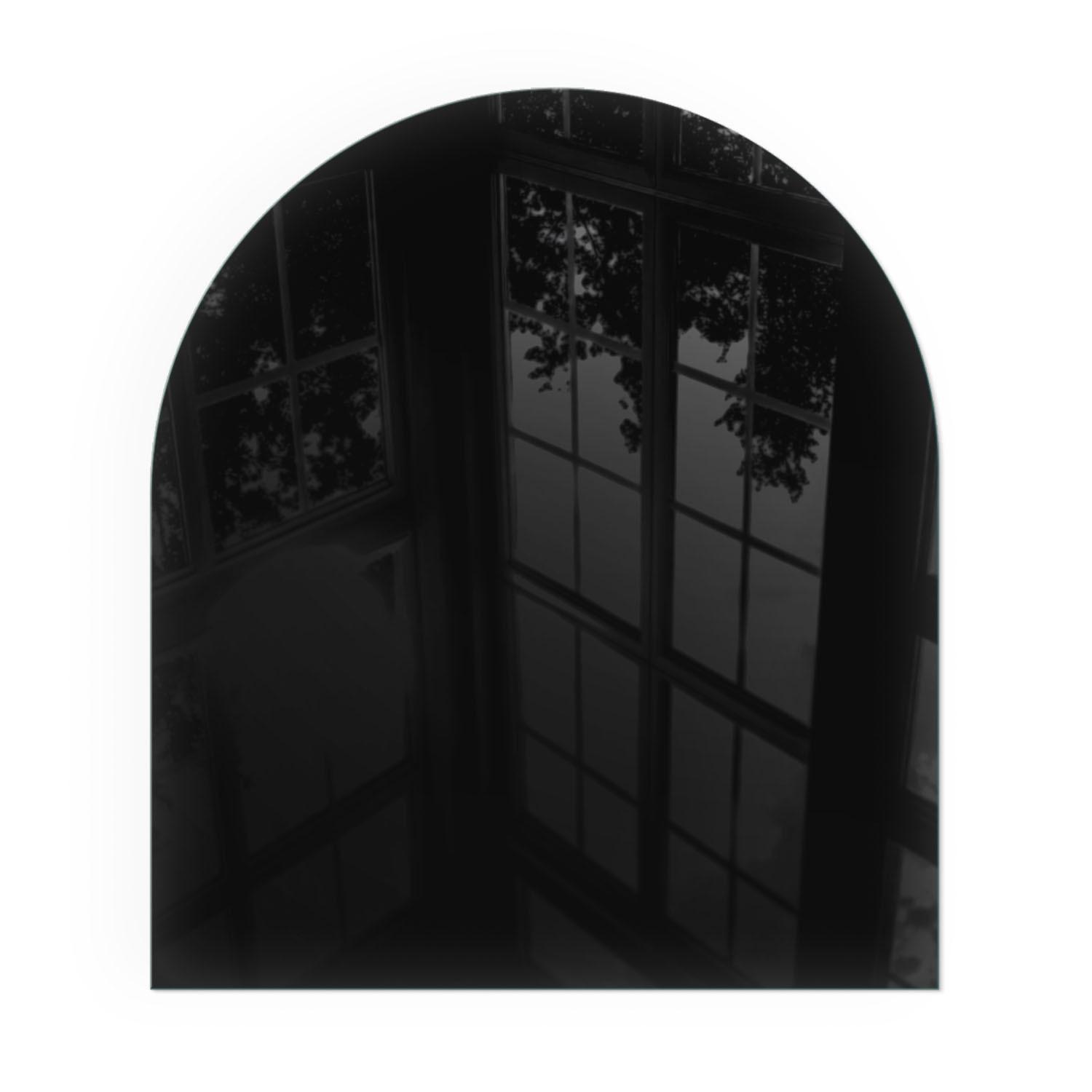 GLASPLATTE für Kamin 80x70 cm - Schwarz, Glas (80/70/0.4cm) - TULUP