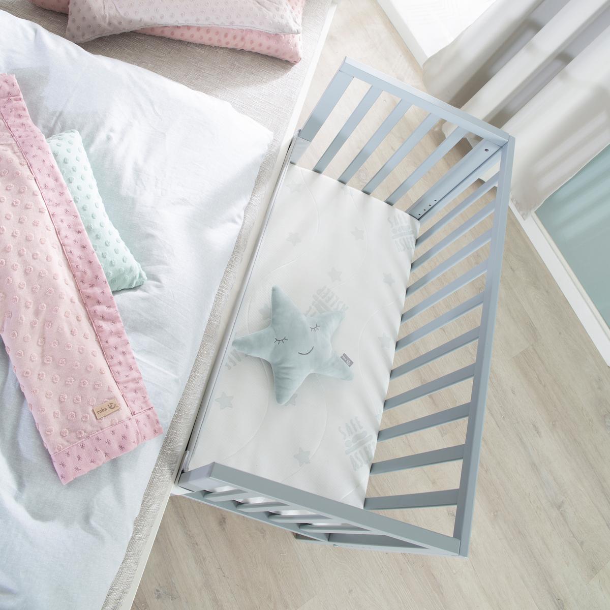 BEISTELLBETT 3in1 Set 90 x 45 cm - Taupe/Weiß, Holzwerkstoff (45/90cm) - Roba