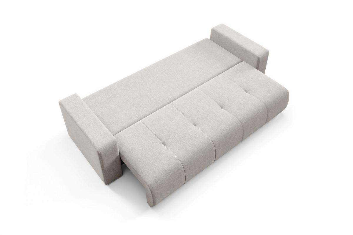 SCHLAFSOFA Augusto - Hellgrau, Holzwerkstoff/Textil (244/82/102cm) - Fun Möbel