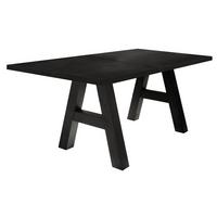 ESSTISCH ausziehbar Elia 7 140 x 90 x 75 Esszimmertisch Schwarzstahl - Schwarz, Holz (140/90/75cm) - 58aufmkessel