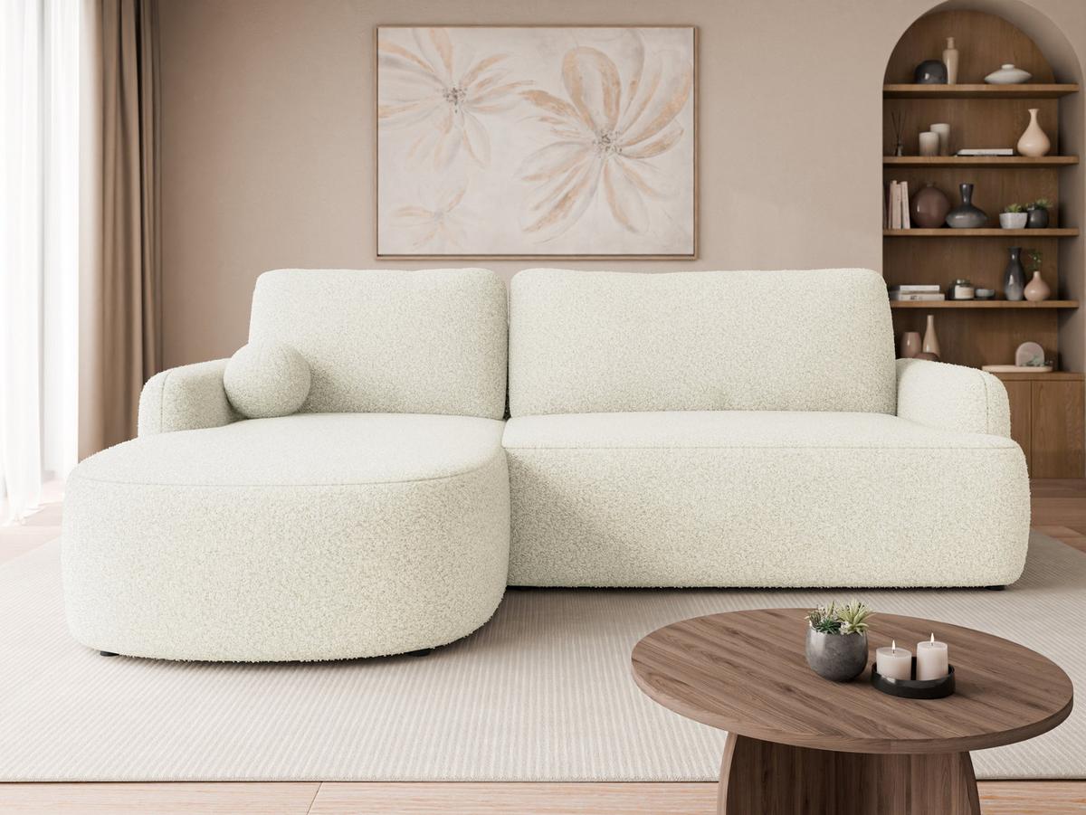 ECKSOFA Loridu, Seite: Links - Schwarz/Naturfarben, Holz/Kunststoff (250/174cm) - MIRJAN24