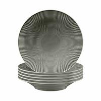 SUPPENTELLER Beat Color Glaze Perlgrau ø 22,5 cm 6er Set - Grau, Keramik (22.5cm) - Seltmann Weiden