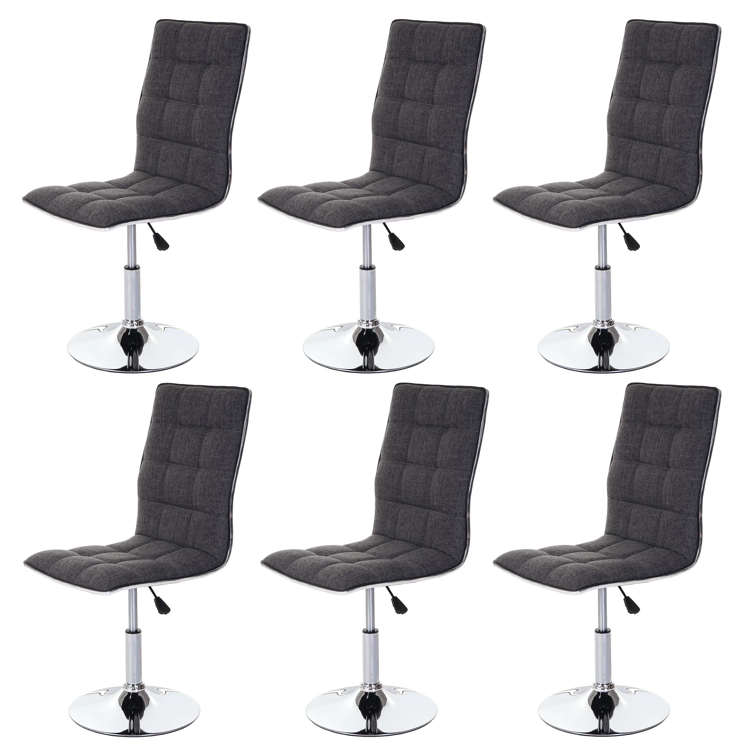 ESSZIMMERSTUHL Grau 6er-Set - Grau, Textil (43/103/54cm) - MCW