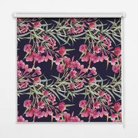 INNENROLLO - Fensterrollo - Rollo - 110x140 cm - Exotische Blume - Pink, Kunststoff (110/140/0.5cm) - TULUP