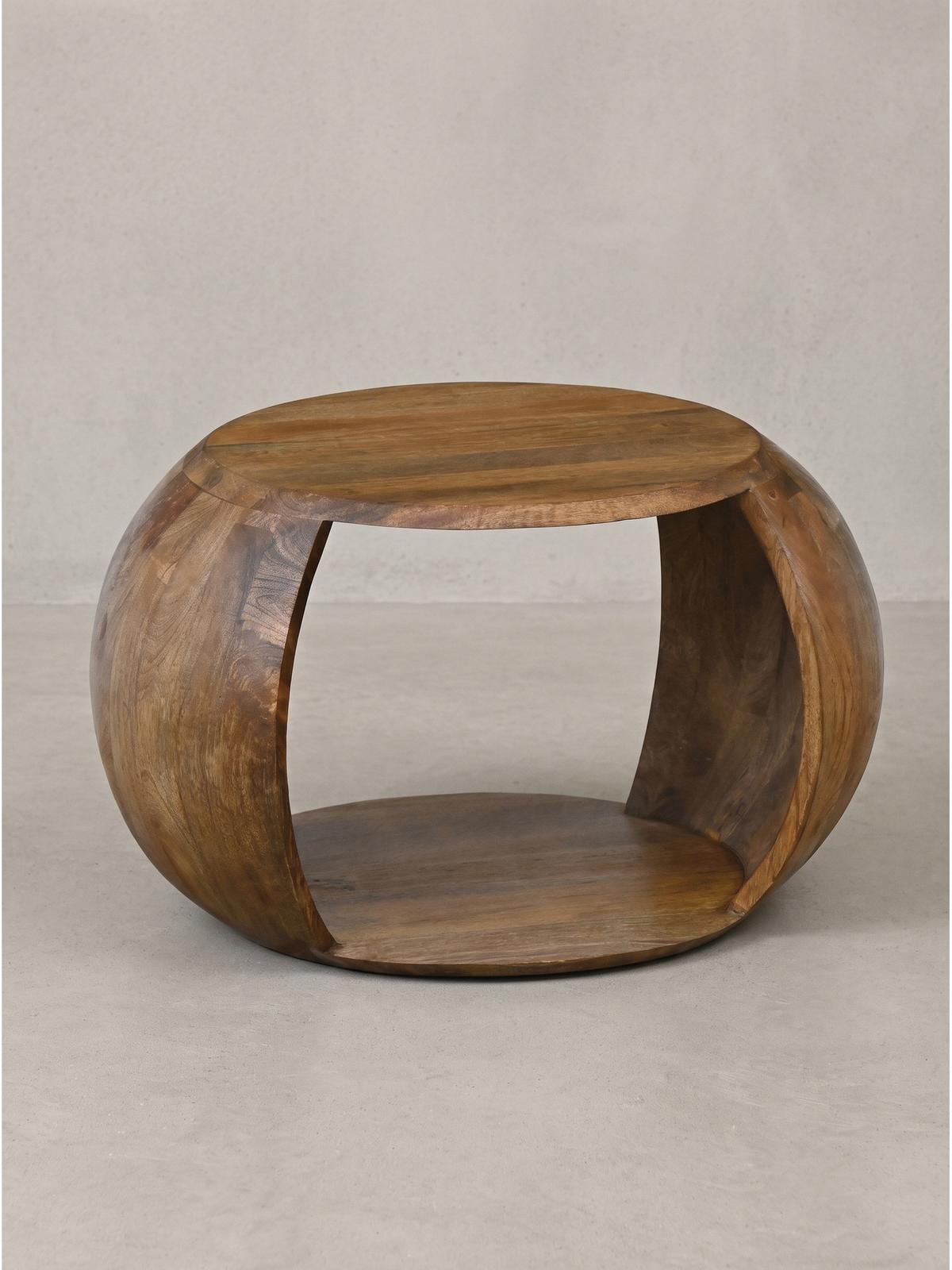 COUCHTISCH ANTEQUERA, Mango Massivholz, mit Stauraum, 60 x 46 x 36 cm - Dunkelbraun/Braun, Mangoholz/Holz (46/60/36cm) - KADIMA DESIGN