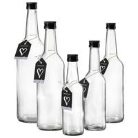 FLASCHEN-SET Mara transparent 5-tlg. - Transparent, Glas (2/2/2cm) - Ritzenhoff Breker