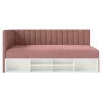 JUGENDBETT Ventrio Rosa Easy-Clean-Samtbezug 90x200 cm - Pink, Kunststoff/Textil (90/200cm) - Selsey