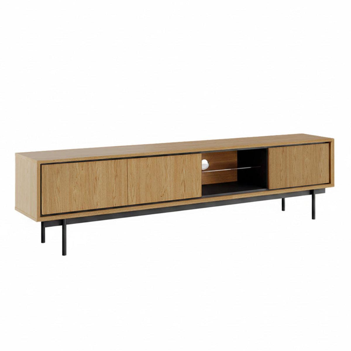 TV-MÖBEL Vidia Holz - Braun, Holzwerkstoff (197.5/51.4/38cm) - Petits-meubles