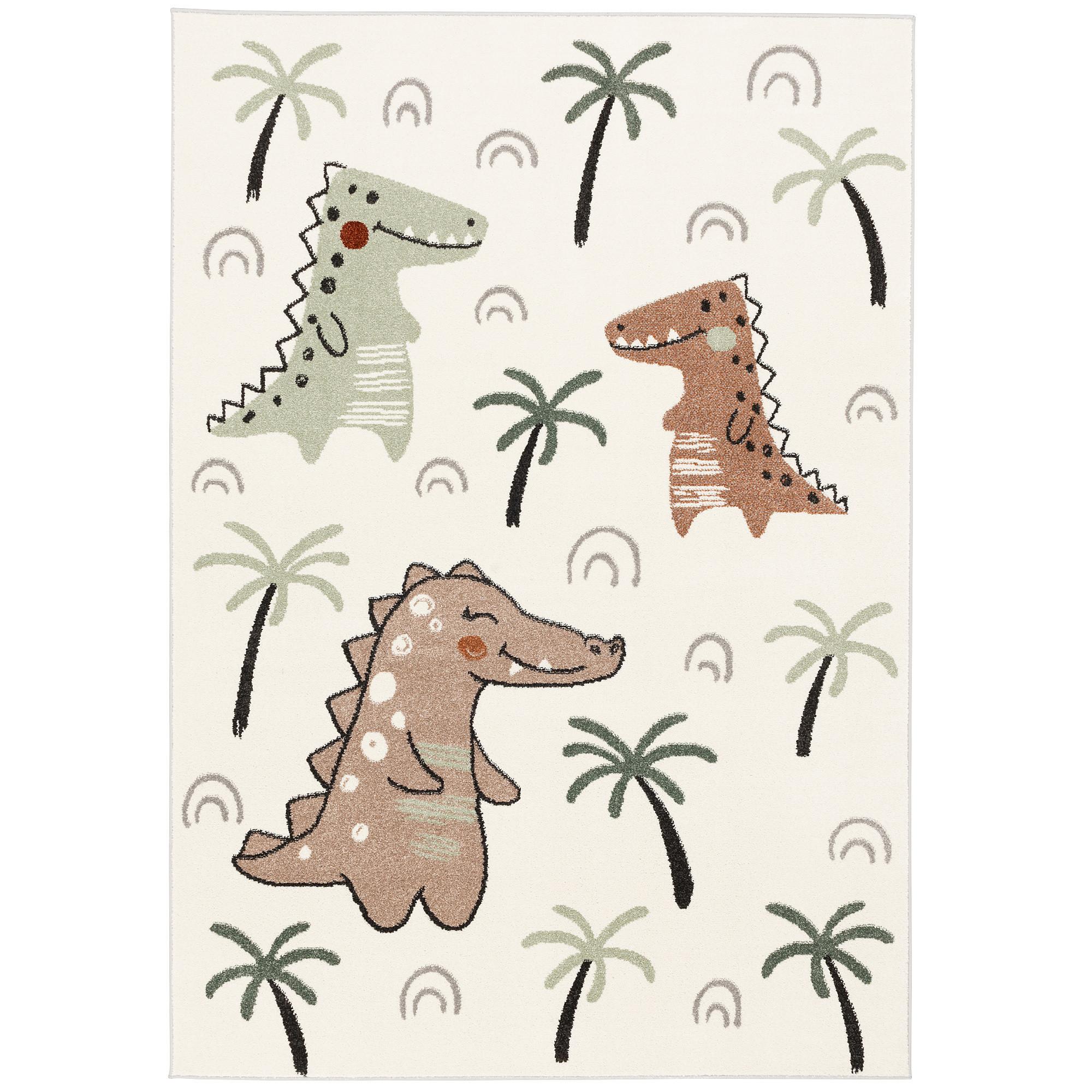 KINDER TEPPICH SOFTSTAR KIDS LUSTIGE DINOS - Multicolor, Textil (80/150cm) - Pergamon