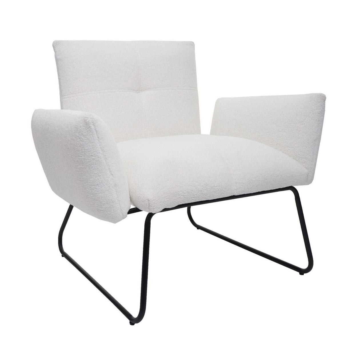 LOUNGE-SESSEL Weiß - Weiß, Textil (87/79/70cm) - MCW