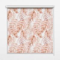 INNENROLLO - Fensterrollo - Rollo - 60x40 cm - Rosa Blätter - Pink, Kunststoff (60/140/0.5cm) - TULUP