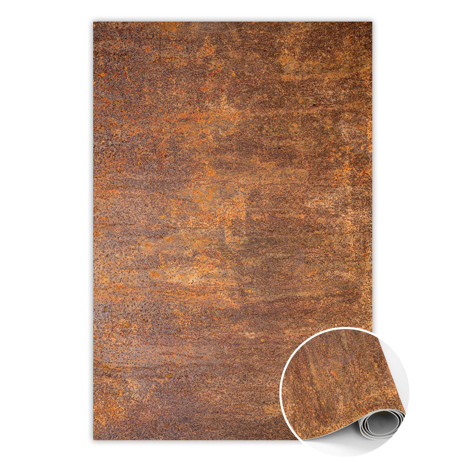 VINYL TEPPICH 140x210 cm Verrostetes Blech - Rostfarben, Kunststoff (140/210cm) - TULUP