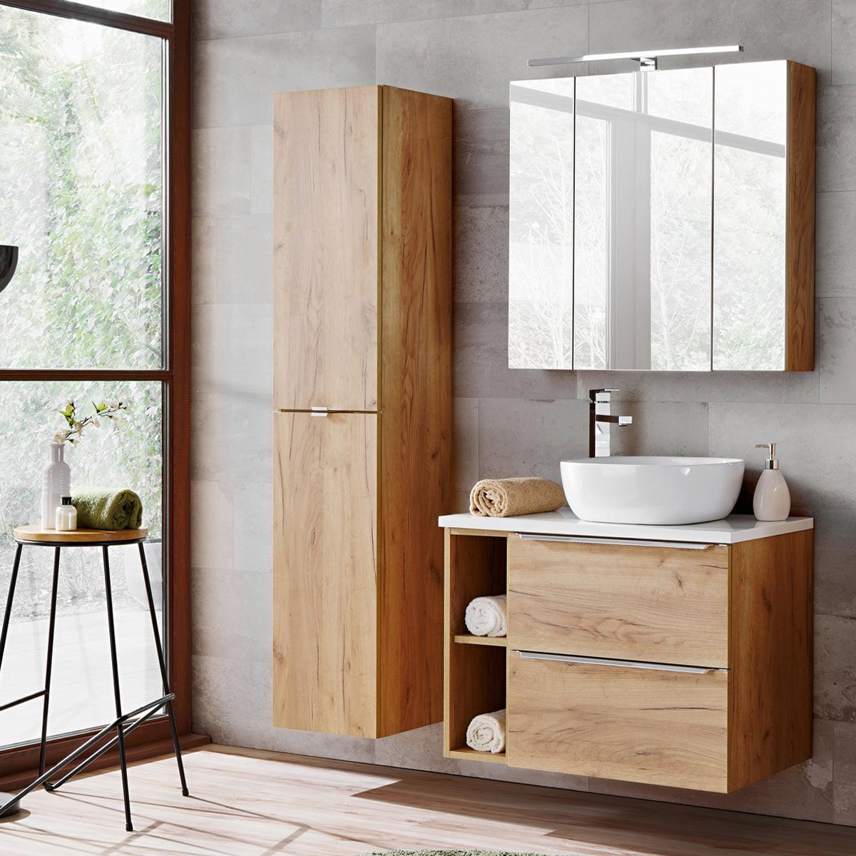 WASCHTISCH 80.4cm April Holz - Braun, Holzwerkstoff (80.4/59/46cm) - Petits-meubles