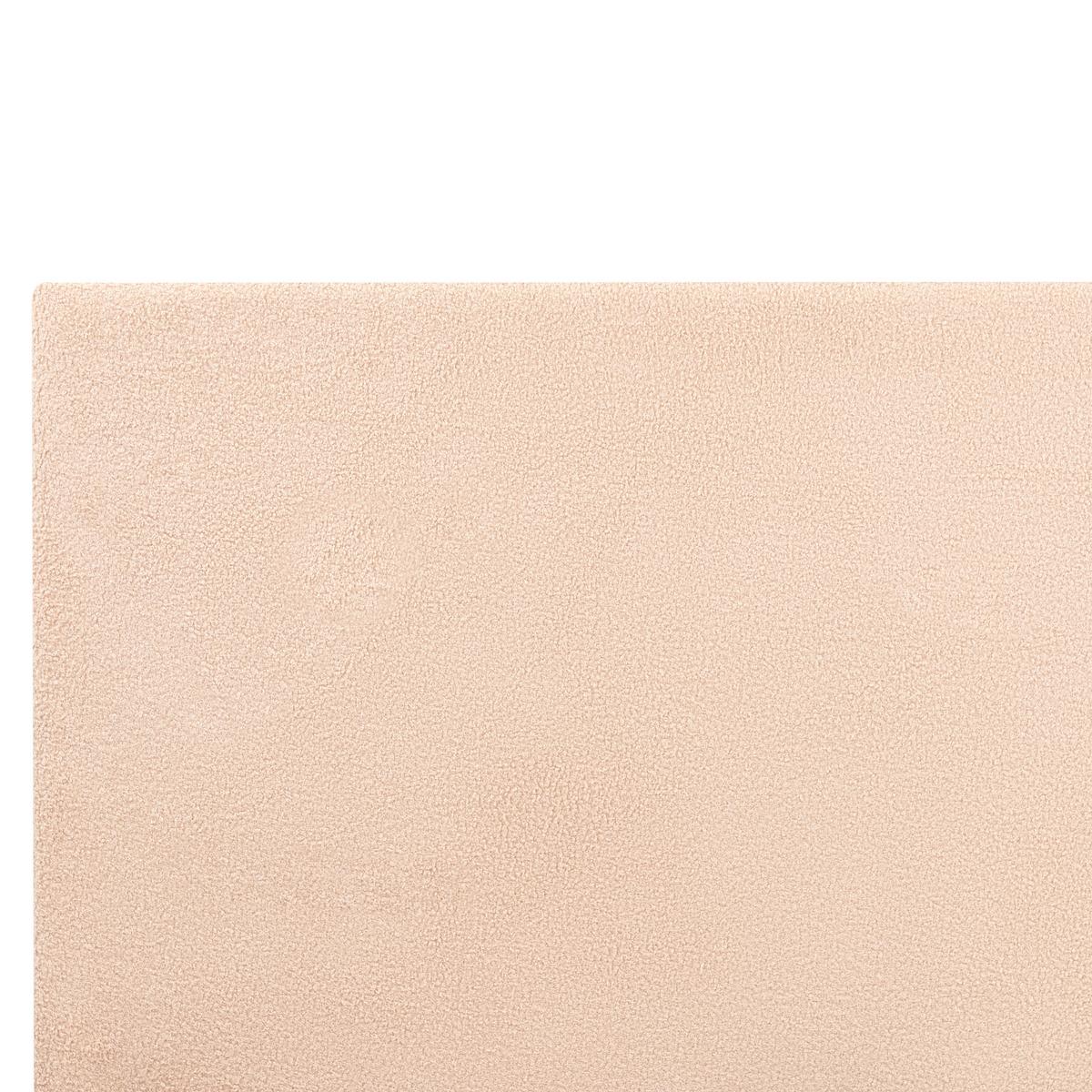 BETT mit Lattenrost 120/200 cm Bouclé Cremeweiß Albi - Creme, Textil (120/200cm) - Beliani