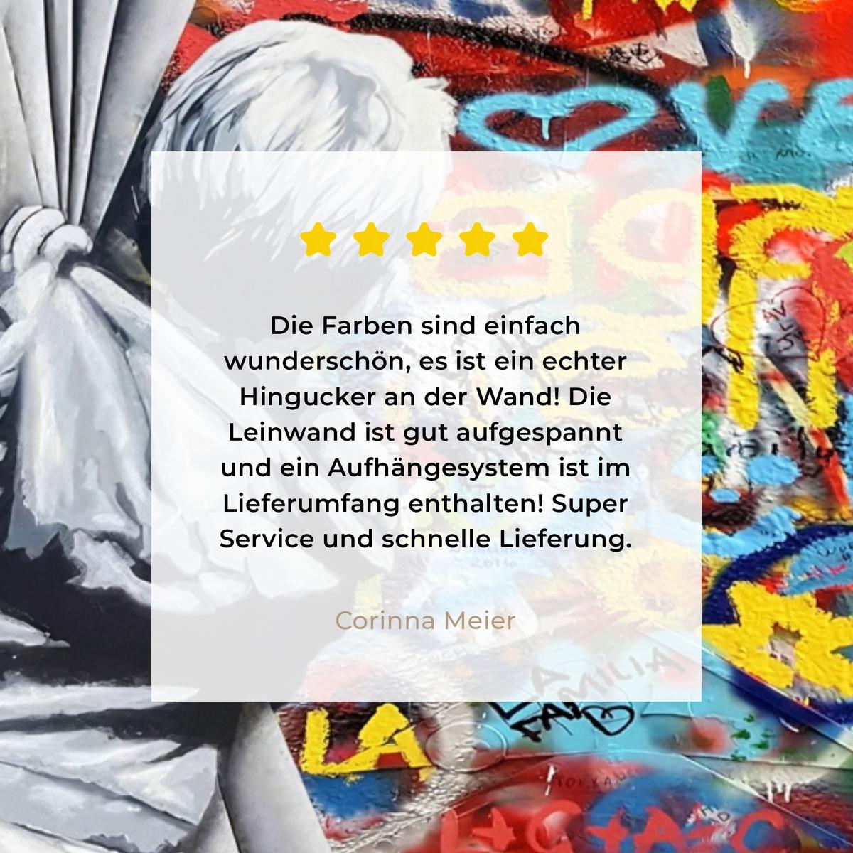 LEINWANDBILD Graffiti - Junge - Ilussie - Straßenkunst Room Decor 30x40 cm - Hellgrau, Textil (30/40cm) - MuchoWow