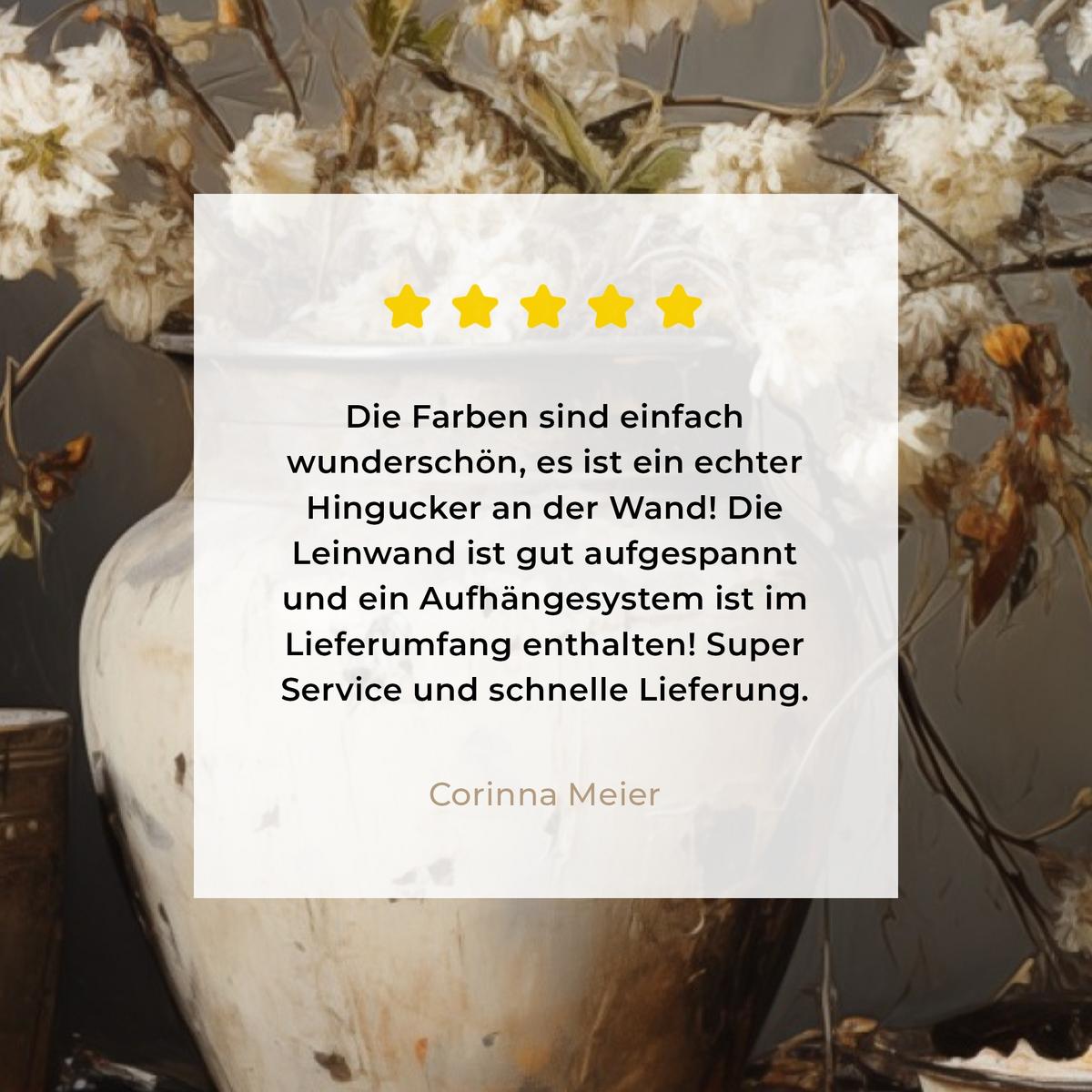 LEINWANDBILD Stilleben - Blumen - Blumenstrauß - Vase - Wein Deko Groß 90x140 cm - Schwarz, Textil (90/140cm) - MuchoWow