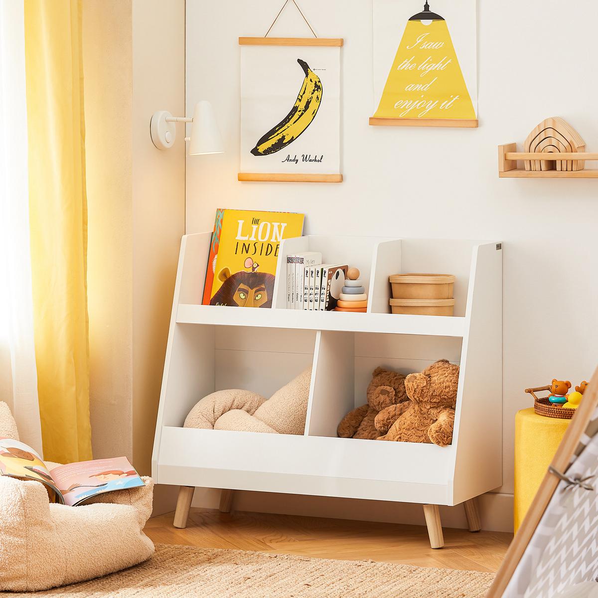 KINDERREGAL Weiß - Weiß, Holzwerkstoff (86/77/36cm) - SoBuy