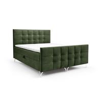 BOXBETT Perla - Grün, Holzwerkstoff/Textil (120/200cm) - Fun Möbel