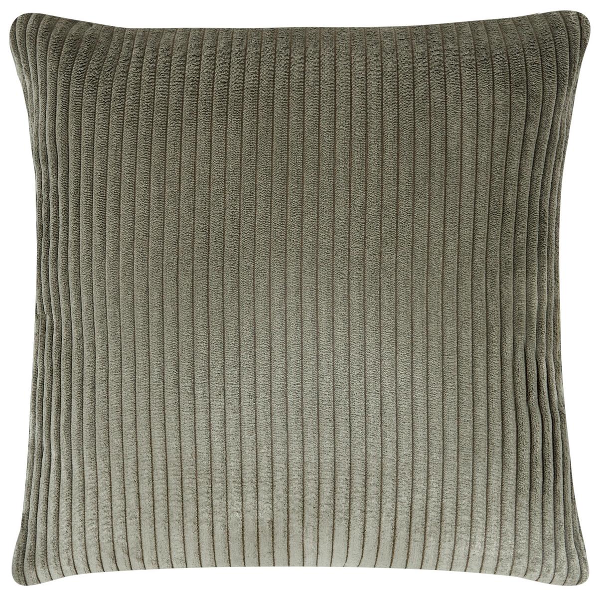 ECKSOFA 4-Sitzer Cord Grün rechtsseitig Lungo - Schwarz/Grün, Textil (285/160cm) - Beliani