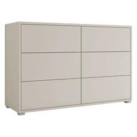 KOMMODE Gesita K6SZ - Kaschmir/Silberfarben, Holzwerkstoff/Kunststoff (120/73/41cm) - MIRJAN24