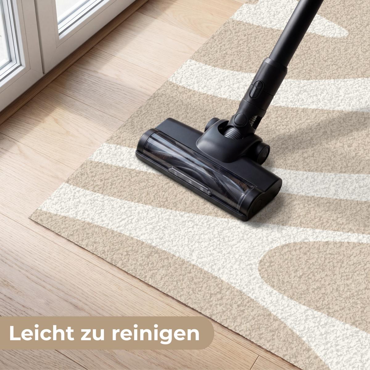 FUSSMATTE Zebramuster - Beige - Weiß - Tiermuster Schmutzfänger 180x120 cm - Beige, Kunststoff (180/0.4cm) - MuchoWow