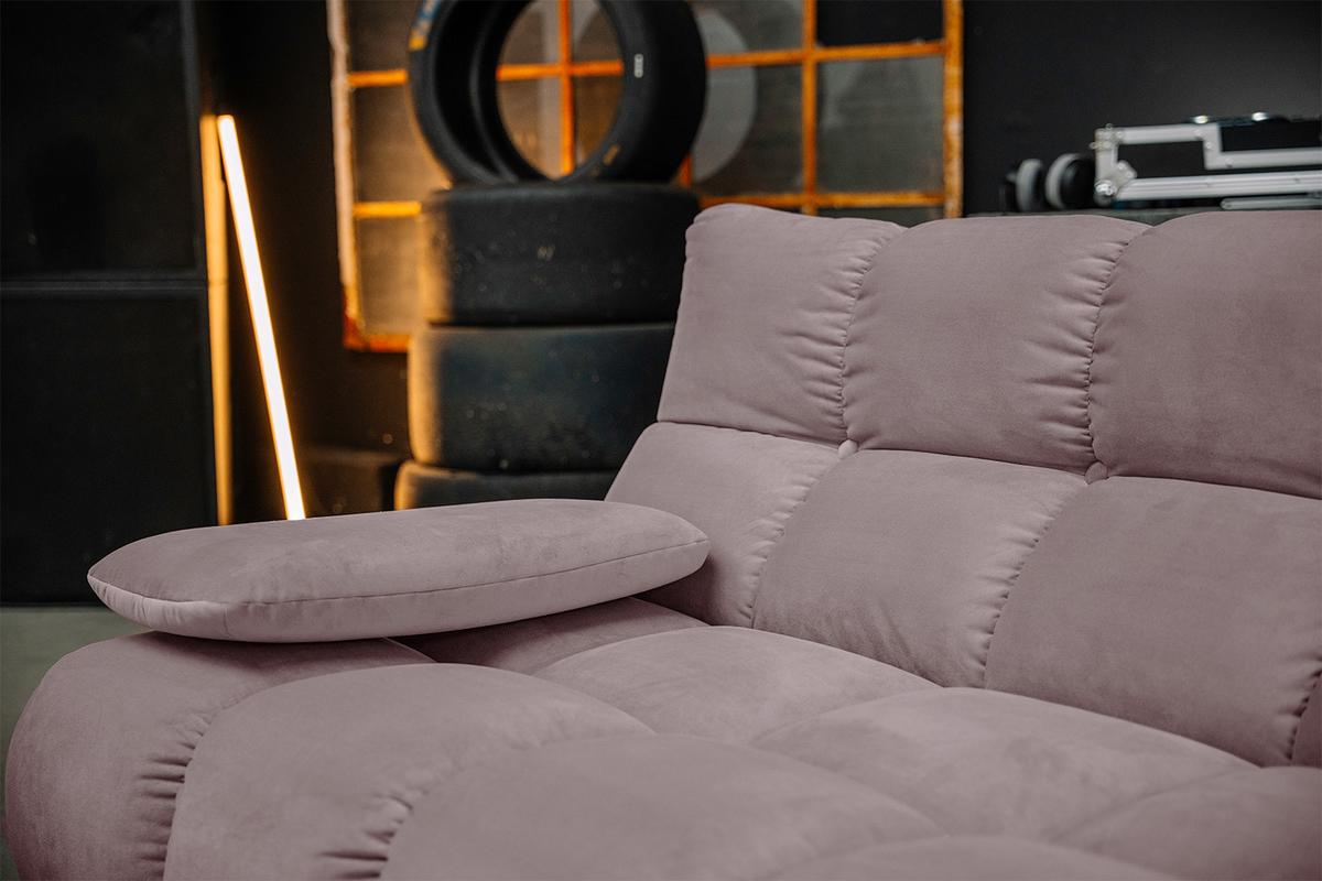 SITZGRUPPE VIVIEN 3ER SET Grau Velvet (1er-Set) - Grau, Kunststoff/Textil (359/85/510cm) - KAWOLA