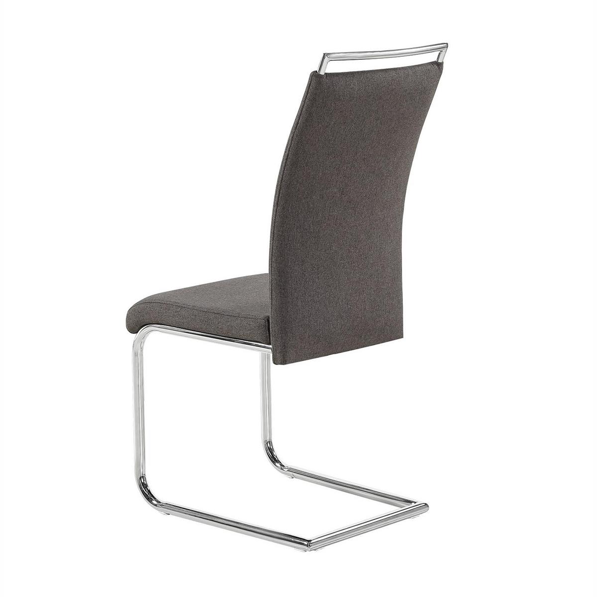 ESSZIMMERSTUHL ERICA 4er-Set dunkelgrau - Dunkelgrau, Textil (42/101/58cm) - CARO-Möbel