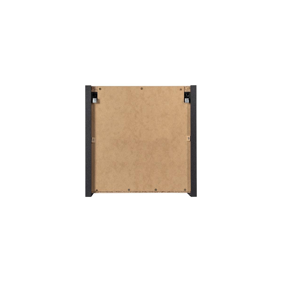 SCHRANK 1 Tür Riva Schwarz - Schwarz, Holzwerkstoff (30/30/19cm) - Petits-meubles