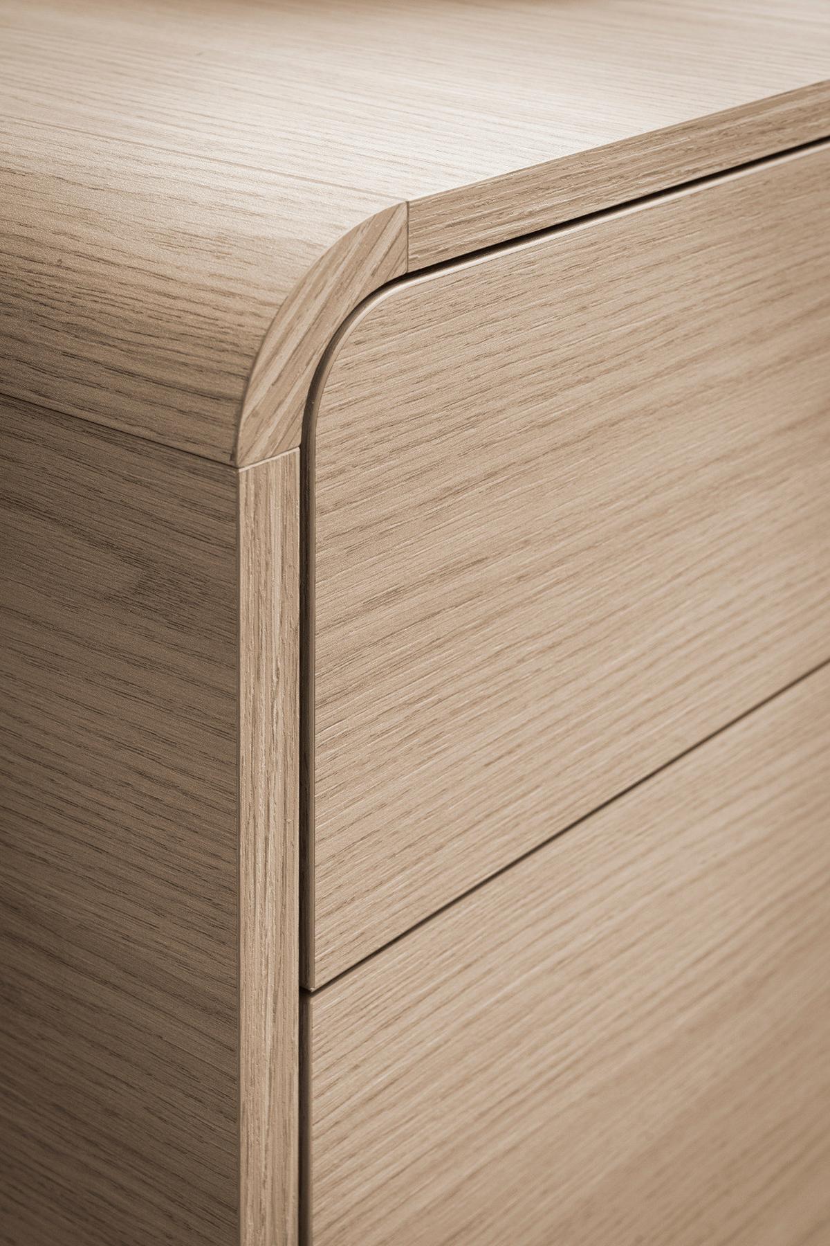 SIDEBOARD Eiche Natur, Kommode 180 x 84 cm mit 3-Türen und 3 Schubladen, Push-To-Open - Eichefarben/Naturfarben, Holz/Holzwerkstoff (180/84/39cm) - Furn.Design